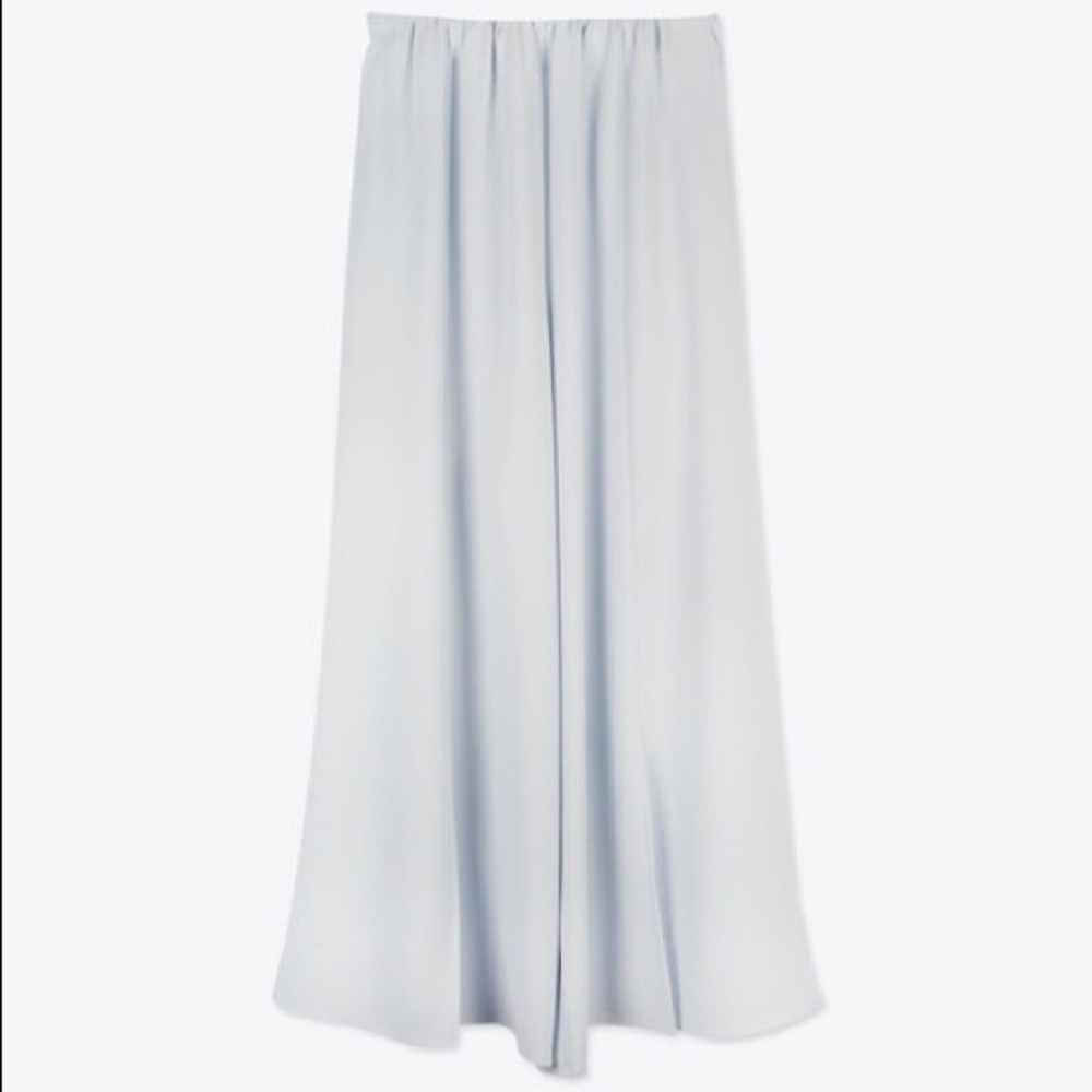 OAK + FORT Wide-Legged Silk Crepe Pants Medium